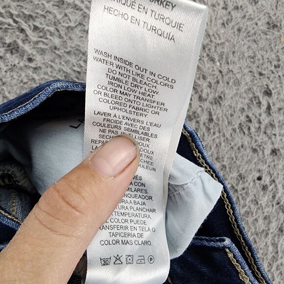 Frame Denim Jeans Womens 32 Blue Stretch Denim Le High Skinny Crop - Picture 14 of 15